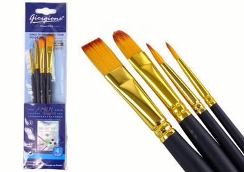 Set of Artist Brushes 4 Shapes