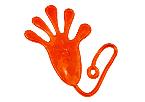 Sticky Hand Elastic Slime Orange