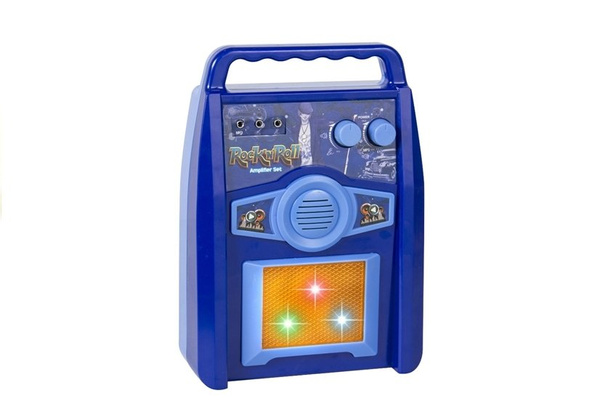 Gitarre mit Mikrofon Metalsaite Stativ Verstärker Set Spielzeug