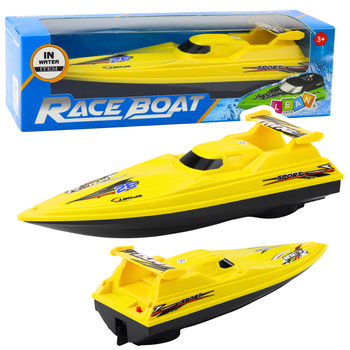 Boot Motorboot schwimmende Yacht batteriebetrieben gelb