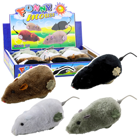 Interaktiver Mix zum Reiten einer aufziehbaren Pelzmaus