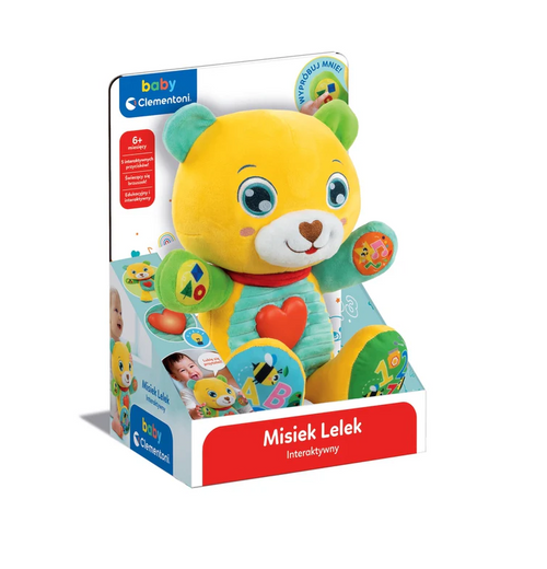 Colorful Interactive Teddy Lelek Polish Language  Clementoni 50939
