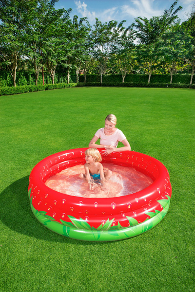 Strawberry Inflatable Pool for Children 160 cm x 38 cm Bestway 51145