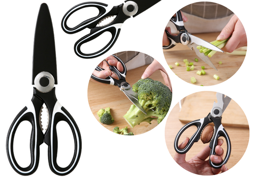 Multifunctional Kitchen Scissors Anti-slip Blade Cover