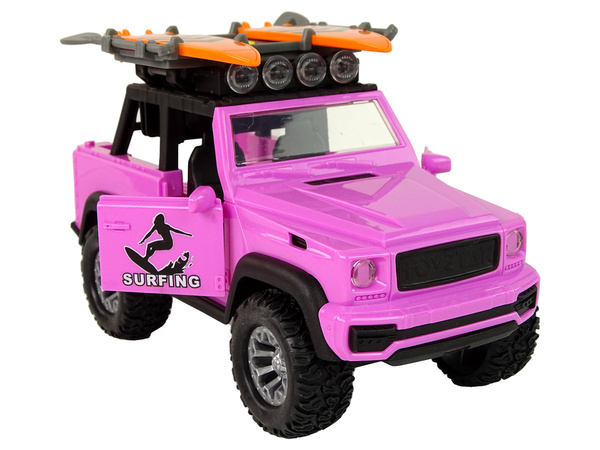 Geländewagen 1:14 Friktion Drive Pink Surfing