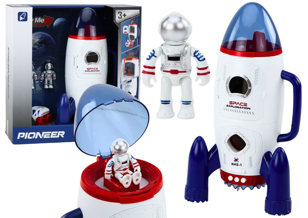 Space Rocket Opened Cosmonauts Space Vehicle Lights Sounds