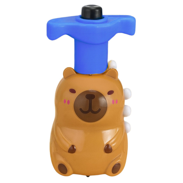 Capybara Kreisel mit interaktiven LED-Lichtern und Melodien, 12,5 cm