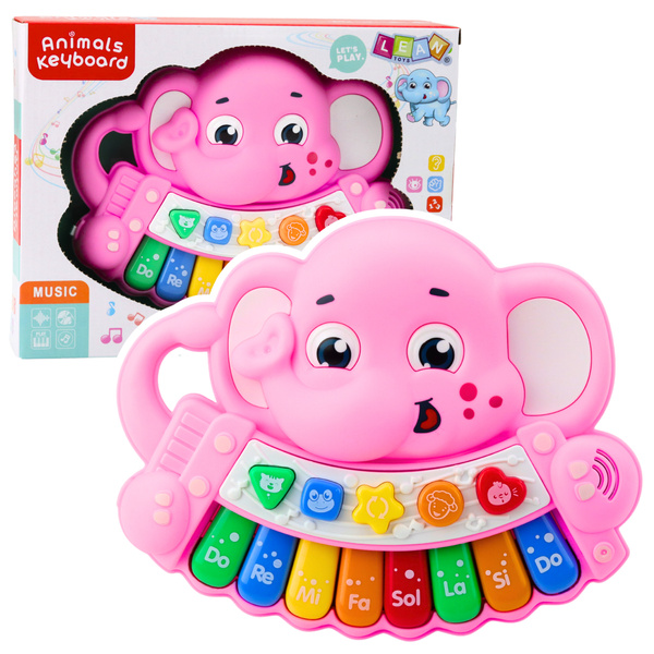 Piano Interactive Melodies Animal Sounds Range Pink Elephant