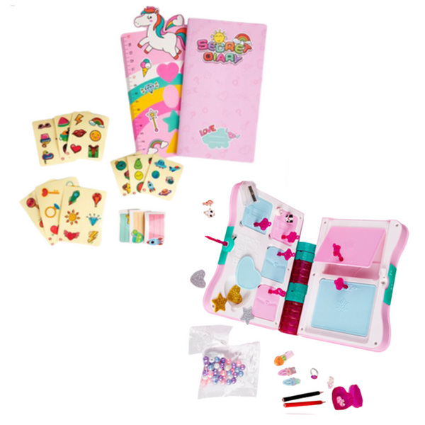 Geheimes Tagebuch, Vorhängeschloss, Notizbuch, Schließfach, Schlüssel, Zubehör, Pink