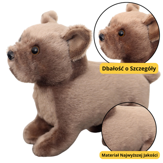 Plush Mascot Cuddly Toy Small Dog Brown 19cm