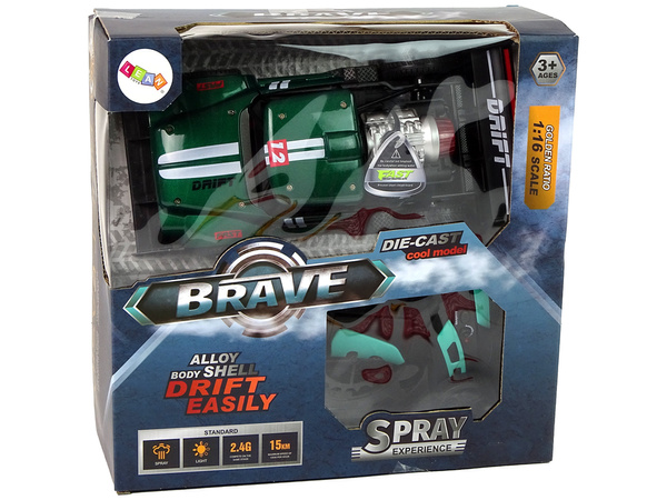 Remote Controlled Sports Car R/C 1:16 Green.