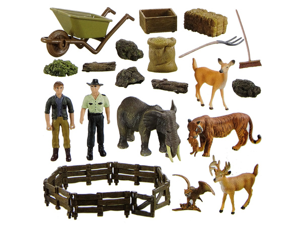 DIY Farm Kit Shed Animals Tiger Deer