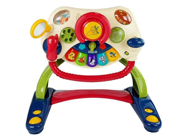 3-in-1 Interactive Baby Stroller Baby Steering Wheel Sound Melodies Animals