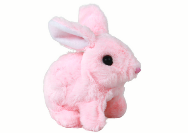 Walking Bunny Interactive Toy Short Hair Pink