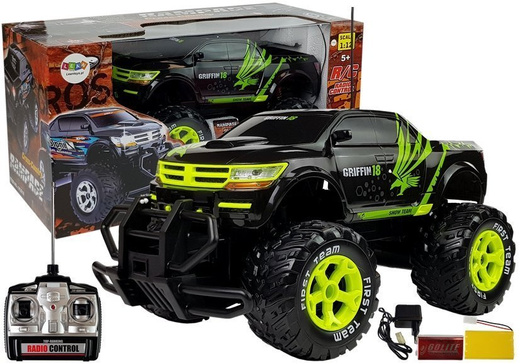 Ogromny Jeep Rampage R/C Czarny MONSTER TRUCK 