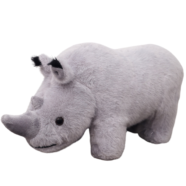 Plush Mascot Rhinoceros Plush Toy Cuddly Toy Gray 30cm
