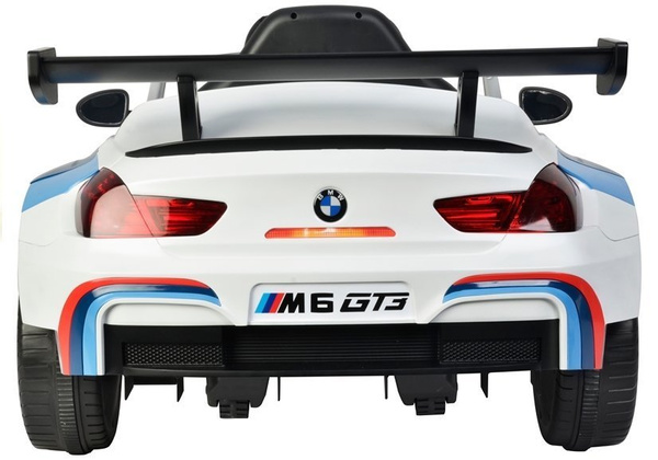 Kinderfahrzeug BMW M6 GT3 Weiß Elektroauto Auto Fahrzeug