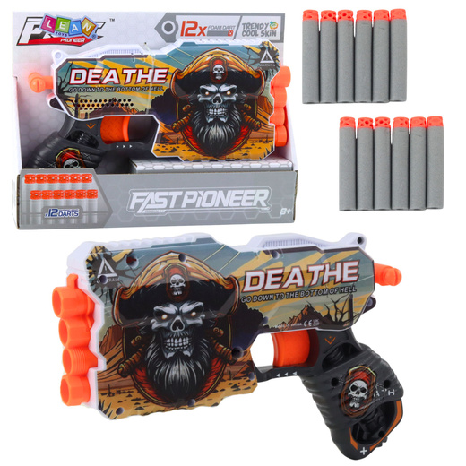 Pirate Foam Dart Gun Magazin für 4 Darts 12 Stk.