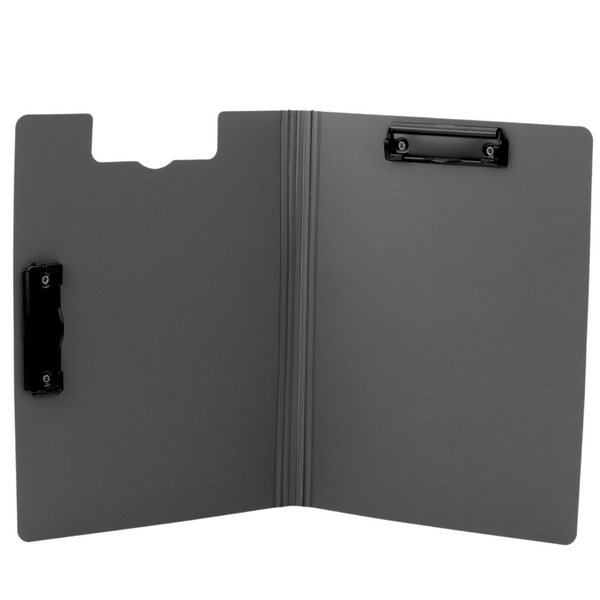 Tafel mit Deckel, zwei Clips, A4, Kunststoff, Marineblau