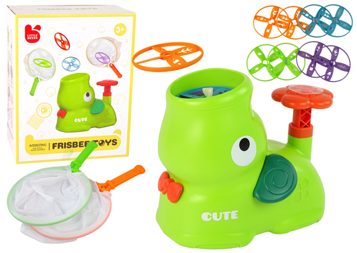 Frisbee Elephant Catch Frisbee Spiel Katapult Grün