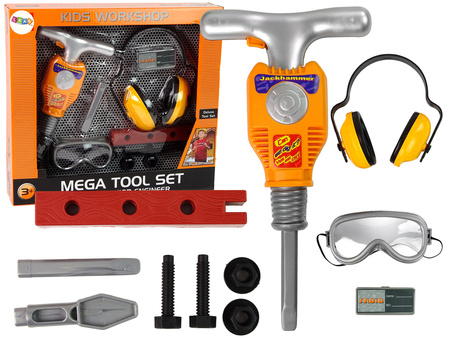 Tool set for a little builder jackhammer.