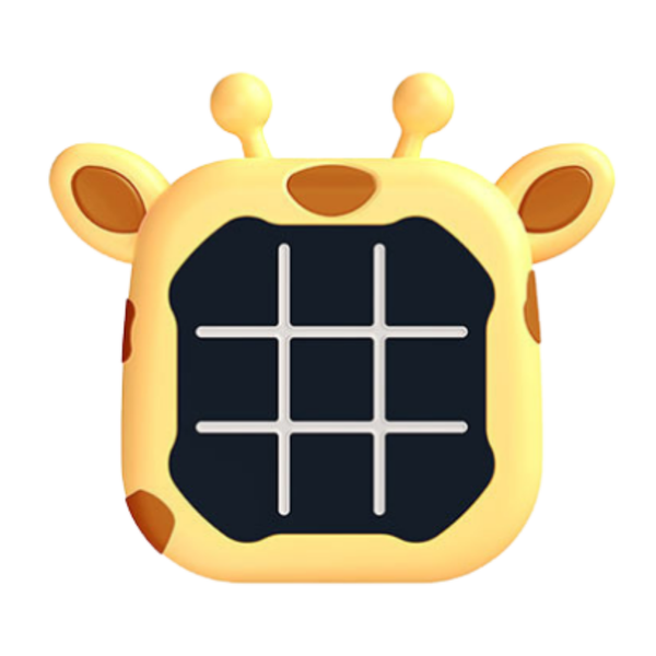 Electronic Game 3in1 Tic Tac Toe Memory Giraffe Yellow
