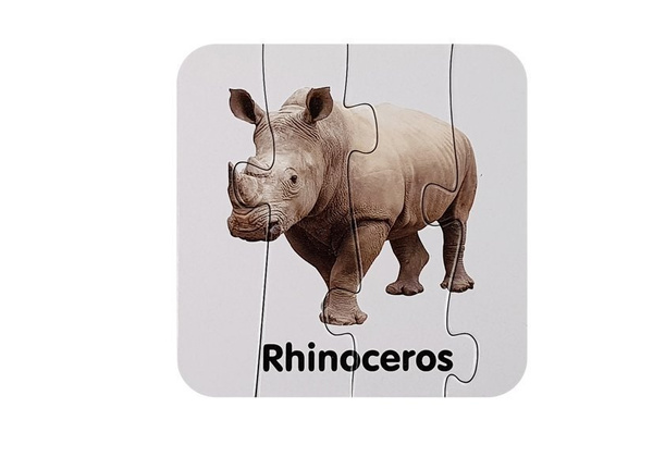 Educational Puzzle Wild Animals Puzzle 10 English Connections