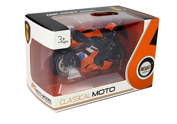 Sportmotorrad mit Sounds 1:14 Orange