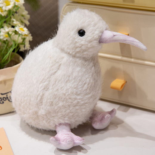 Plush Kiwi Bird Plush Toy Mascot Cuddly Toy White 17cm