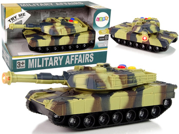 Militärpanzer 1:32 Moro Braun Ton Lichter