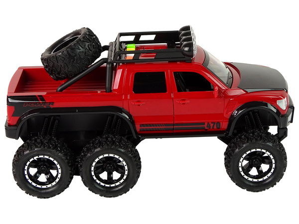 Off-Road Car Friction Drive Big Wheels 1:16 Red