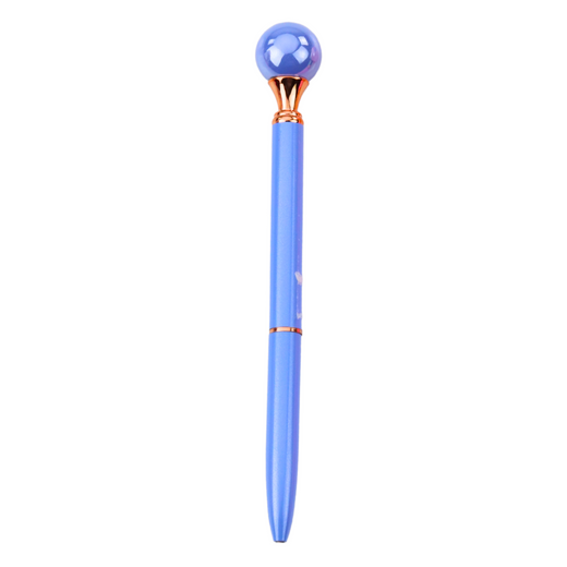 Large Pearl Ballpoint Pen Rotating Mechanism Blue Ink 1.0mm Mix