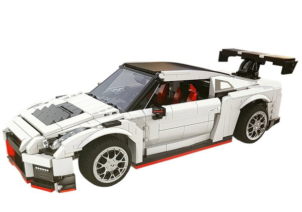 Construction Bricks Sports Car White 1322 pcs.