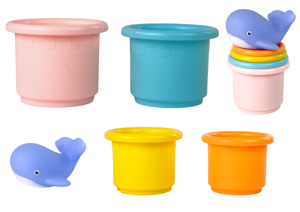 Walschiff Pyramide Wasserspielzeug Set