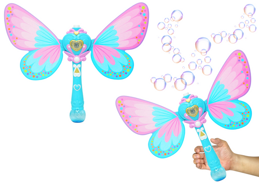 Wand Bubbles Lights Sounds Pink