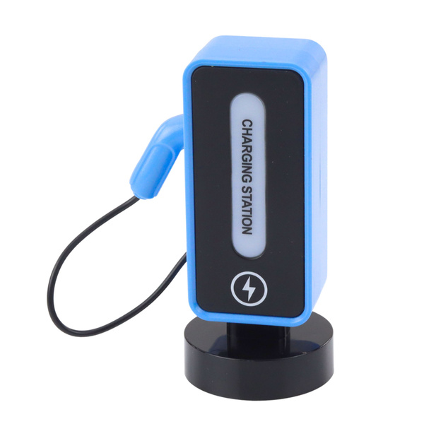 Ferngesteuerte Ladestation für Elektro-Sportwagen, blau