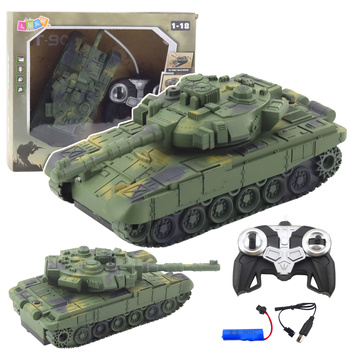 T90 Military Tank Remote Controlled RC Lights Sounds Green 1:18
