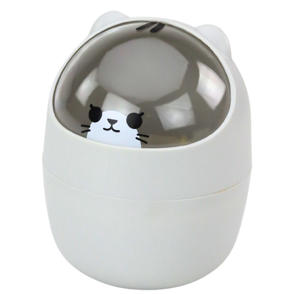 Mini Teddy Bear Basket for Desk Table Graphite Gray 1L 16cm