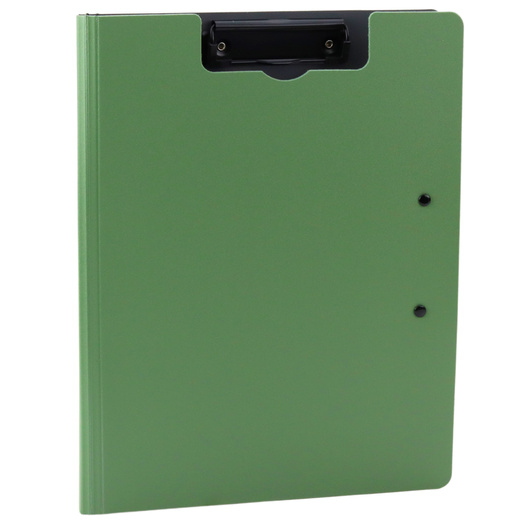 Board with Cover Two Clips A4 Plastic Green