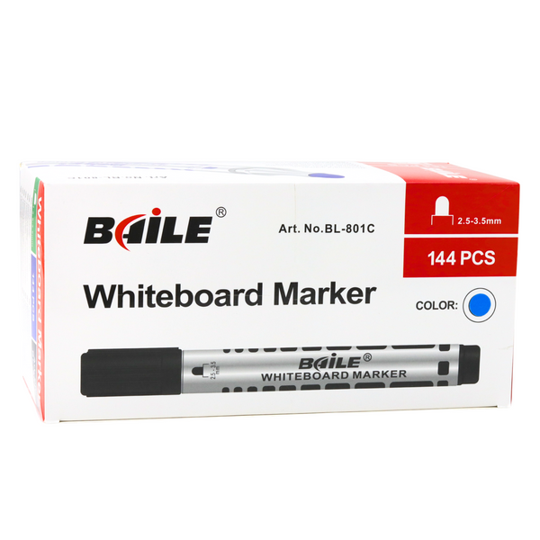 Set of Blue Dry Erase Board Markers 12 pcs