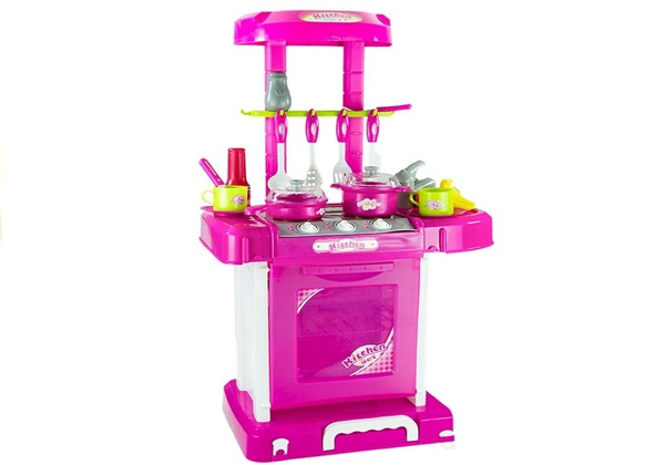 Kinderküche Spielküche Kinder Küche Kinderspielküche im Koffer ROT Küche