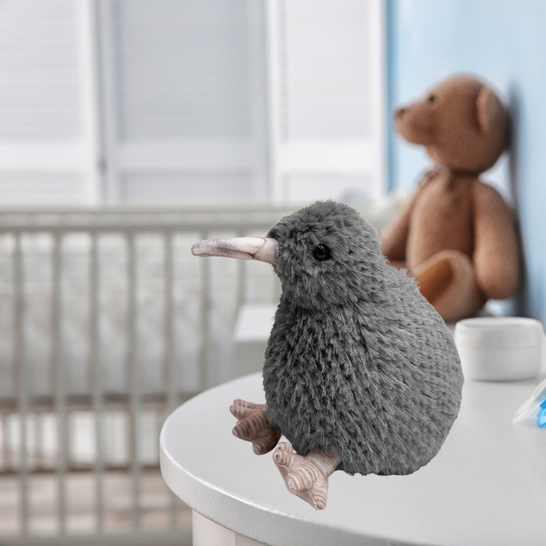 Plüsch Kiwi Vogel Plüsch Maskottchen Kuscheltier Grau 21cm