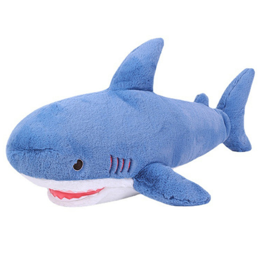 Plush Mascot Cuddly Toy Shark Blue 56cm