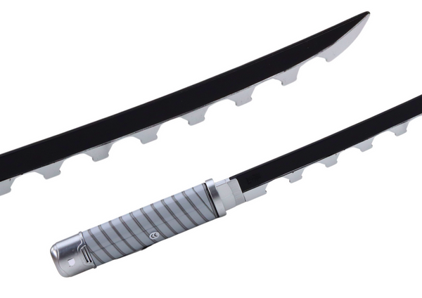 Nichirin-Samurai-Schwert, batteriebetrieben, bequemer Griff, schwarzer Klang