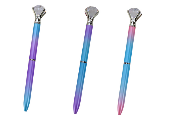 Diamond Ballpoint Pen Colorful Blue Refill 0.7mm Mix