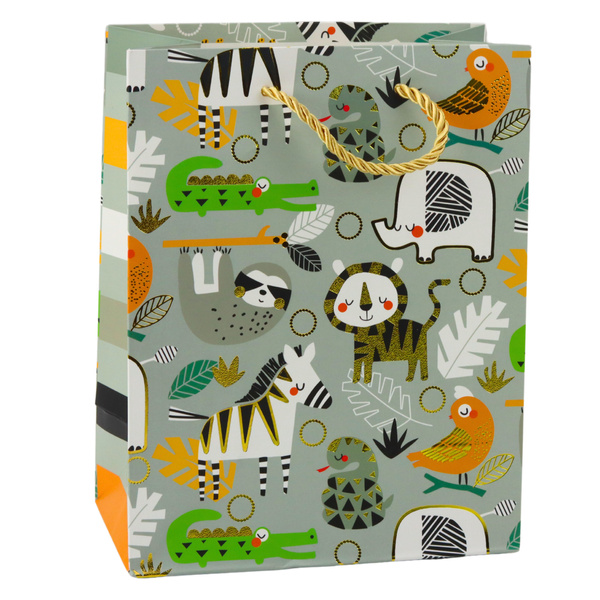 Safari Animals Paper Gift Bag 23 x 18 x 10.5 cm