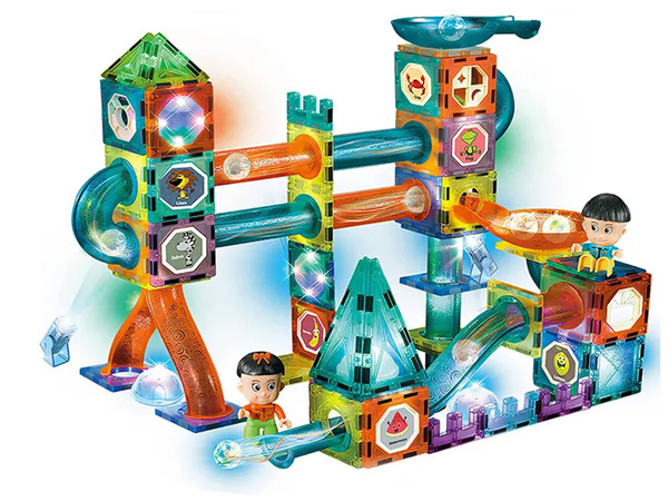 Luminous Slide For Balls Magnetic Blocks In Box 150 Elements