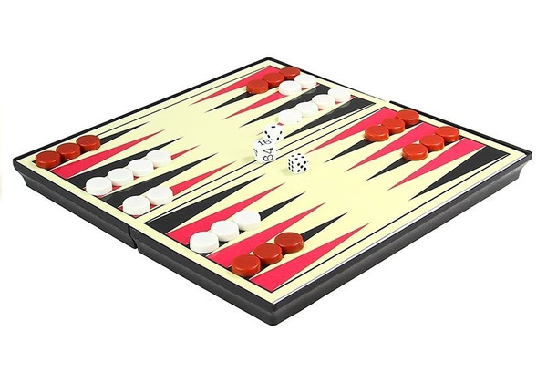 Magnetic Game Board Set 7 in 1 Chess Ludo Backgammon Draughts