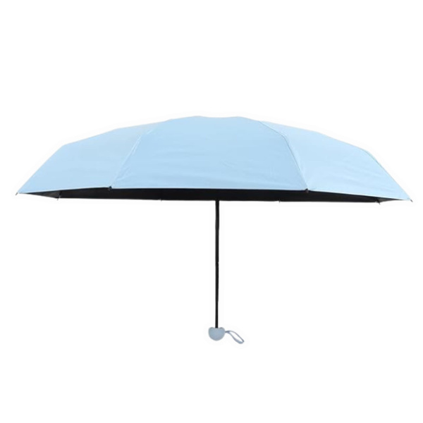 Folding Pocket Umbrella with UV Protection UPF 50+ Case Blue 90 cm