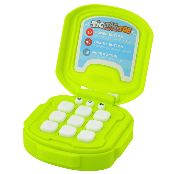 Tic Tac Toe Electronic Game 9 Modes Green